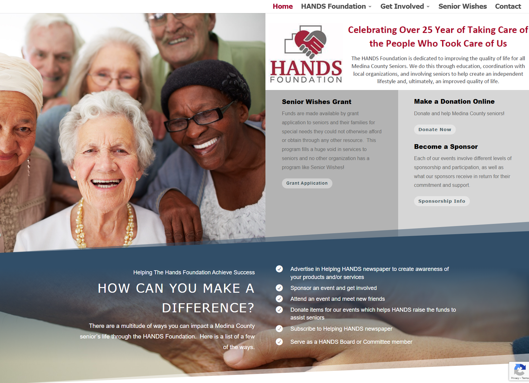 hands-foundation.org Snapshot