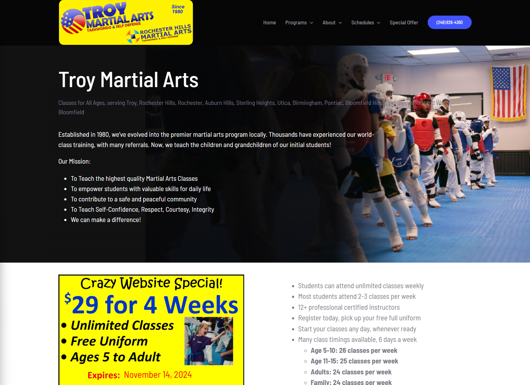 troymartialarts.net Snapshot